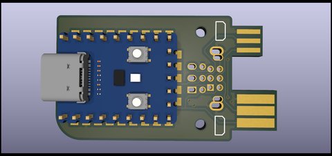 Pico Zero link board render